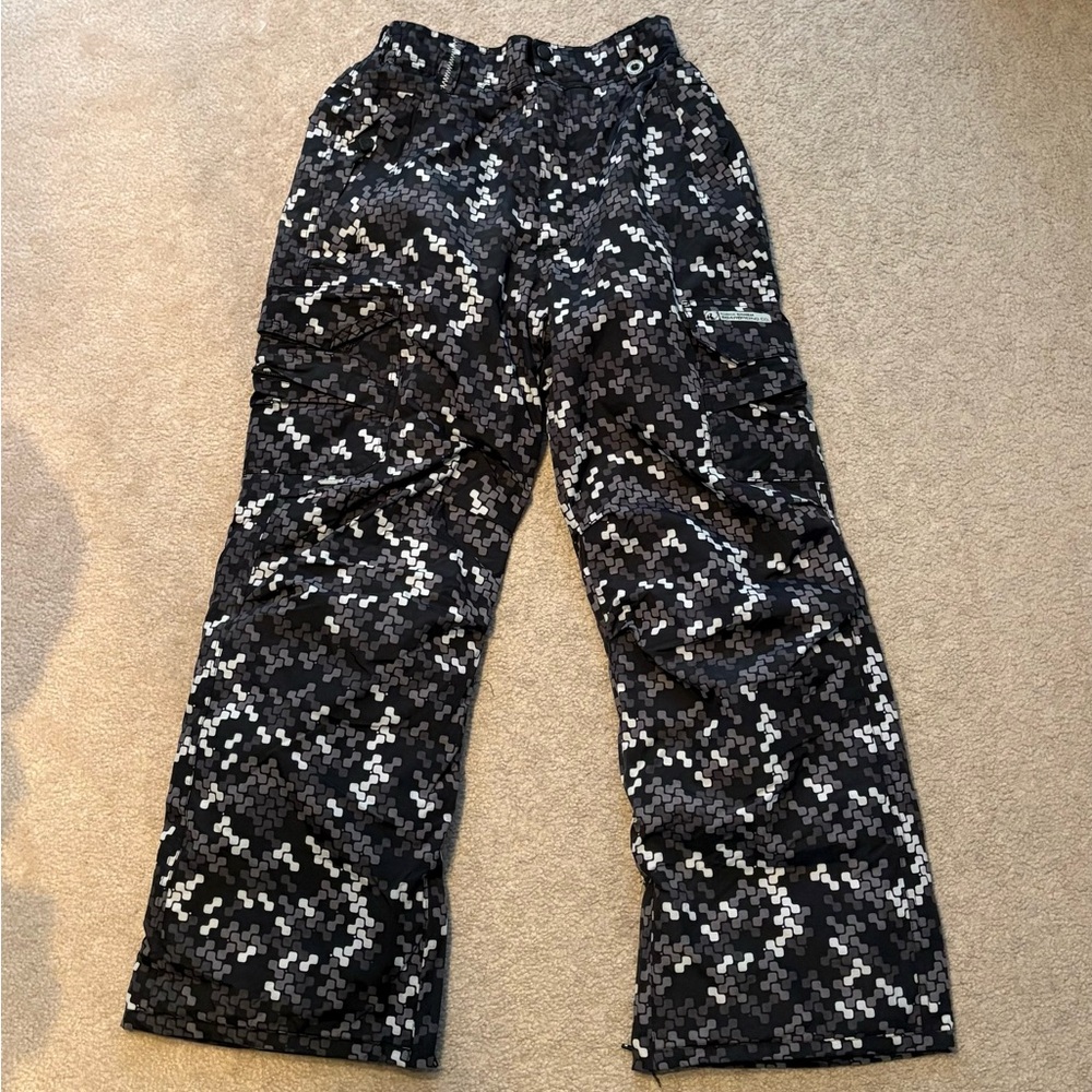 Girl’s Skiing Pants Size L Zipper Front